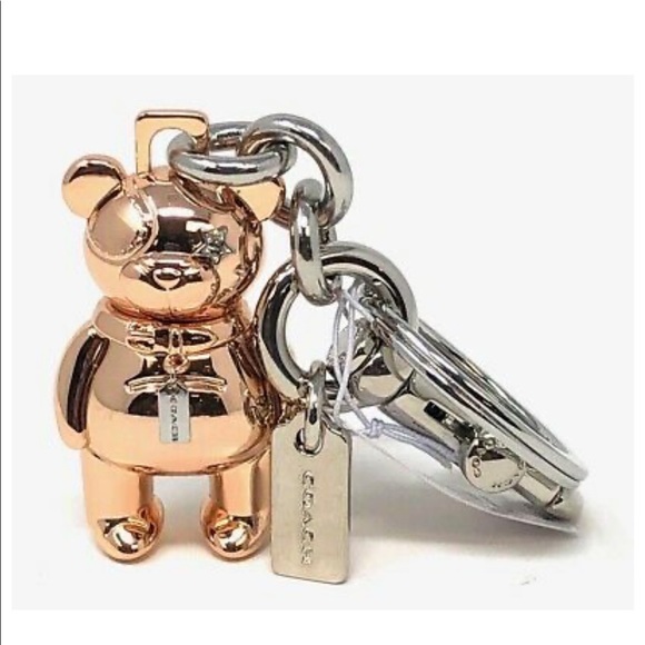 NWT Authentic Coach Rose Hold Bear 🐻 Fob - Picture 2 of 8